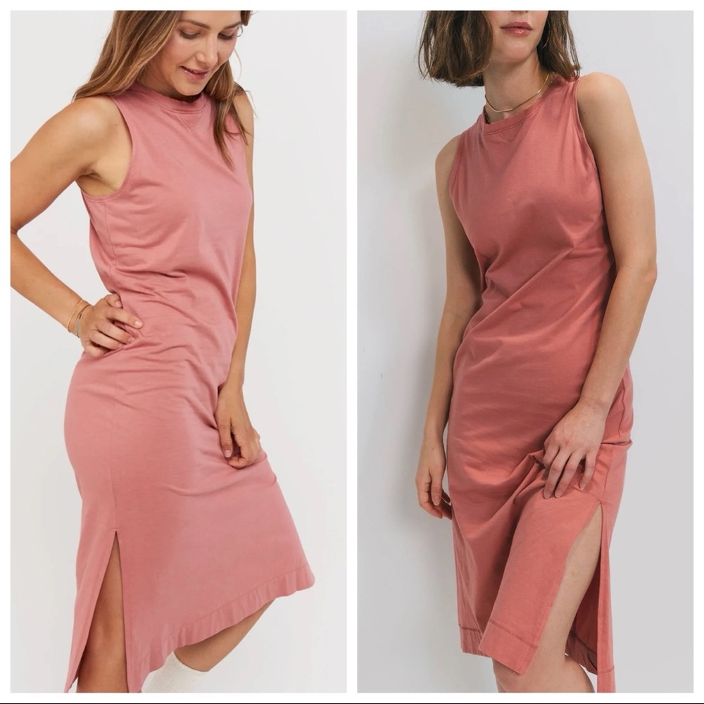 EASY STANDARD - EUC - Lynn Relaxed Midi Muscle Dress